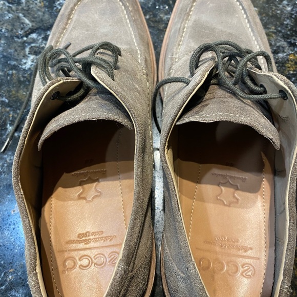 Men’s ECCO grey suede lace up oxfords size 44 - Picture 3 of 5